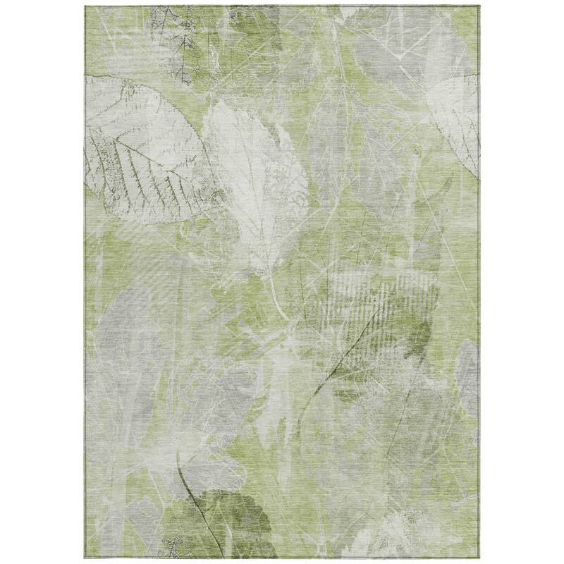 HomeRoots Floral Transitional Rectangle Outdoor Rug