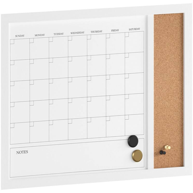 Flash Furniture BR-PM-COM-MW4C1-4561-MS Everette 24" x 18" Wall Board - White Woodgrain