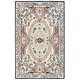preview thumbnail 3 of 8, SAFAVIEH Handmade Aubusson Gretl Traditional Oriental Medallion Wool Rug 4' x 6' - Ivory/Blue - Rectangle