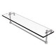 preview thumbnail 52 of 55, Allied Brass 16 Inch Glass Vanity Shelf with Integrated Towel Bar