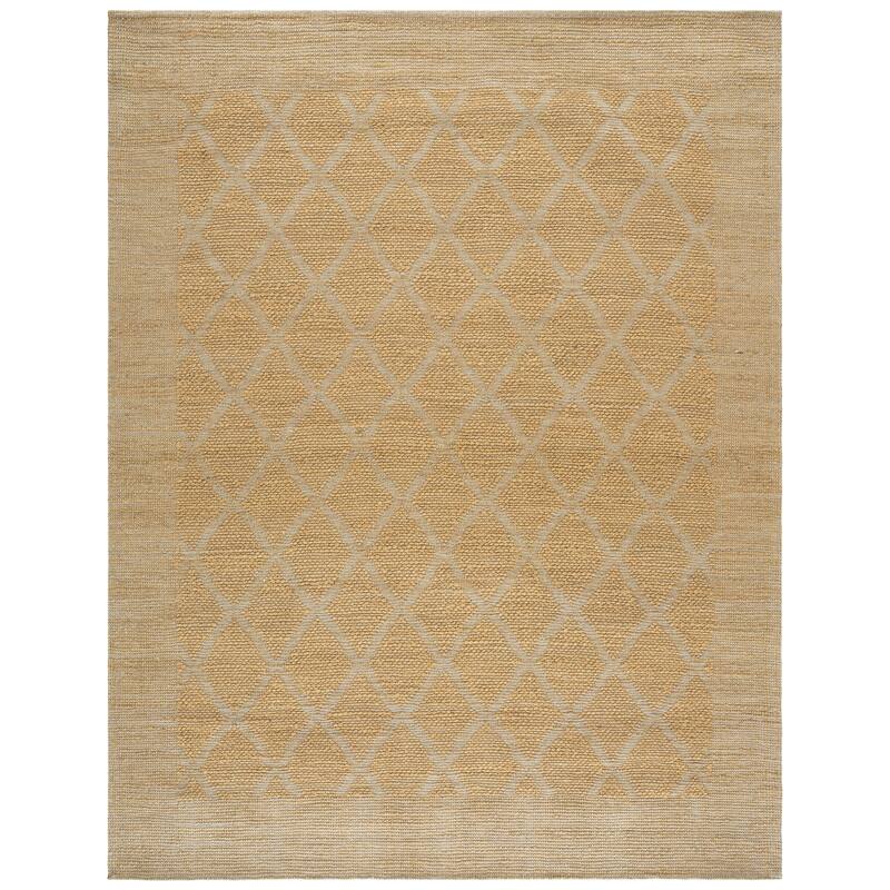 SAFAVIEH Handmade Natural Fiber Lorina Jute Rug - 9' x 12' - Natural/Ivory