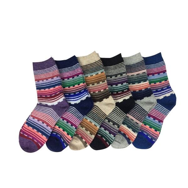 Shop Women S 6 Pairs Socks Size 6 9 Wool Blend Warm Winter Crew