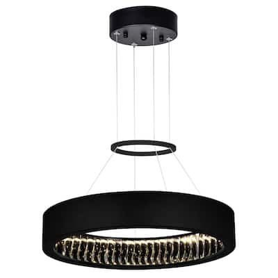 Rosalina LED Chandelier With Matte Black Finish - Matte Black