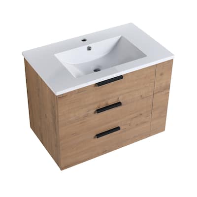 Topcraft Wall-Mounted Bathroom Vanity With Sink