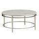 preview thumbnail 7 of 10, Egan Champagne Silver Finish Marble Top Table by iNSPIRE Q Modern Coffee Table