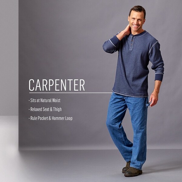 wrangler authentics men's classic carpenter jean