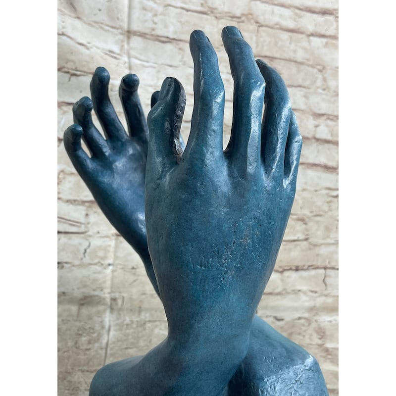 The Cathedral 1908 - Bronze Sculpture By Auguste Rodin - Hands - Signed Statue