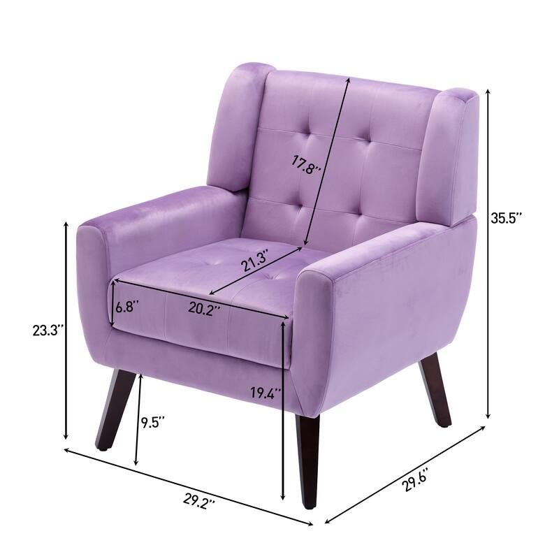 Tufted Arm Chair Upholstered Lounge Chair