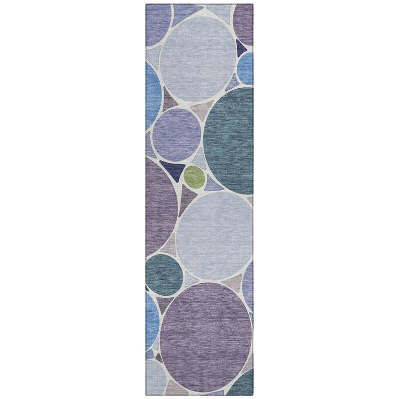 Machine Washable Indoor/ Outdoor Contemporary Rowan Chantille Rug