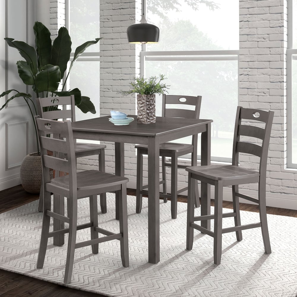 Furniture of America Cordelia Traditional Wood 5-Piece Dining Table Set