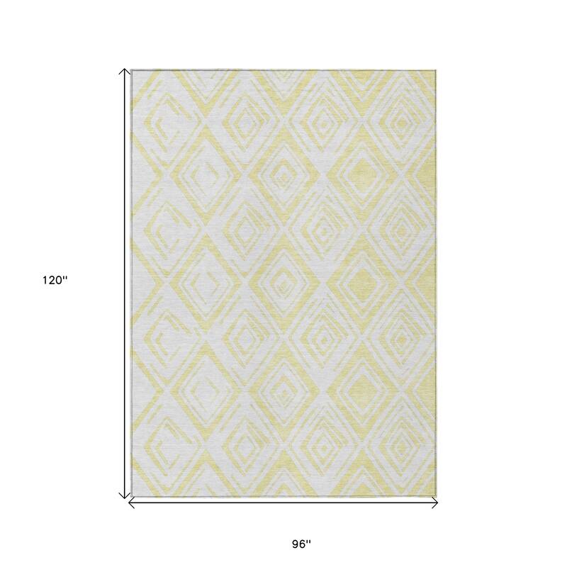 HomeRoots Geometric Transitional Rectangle Outdoor Rug
