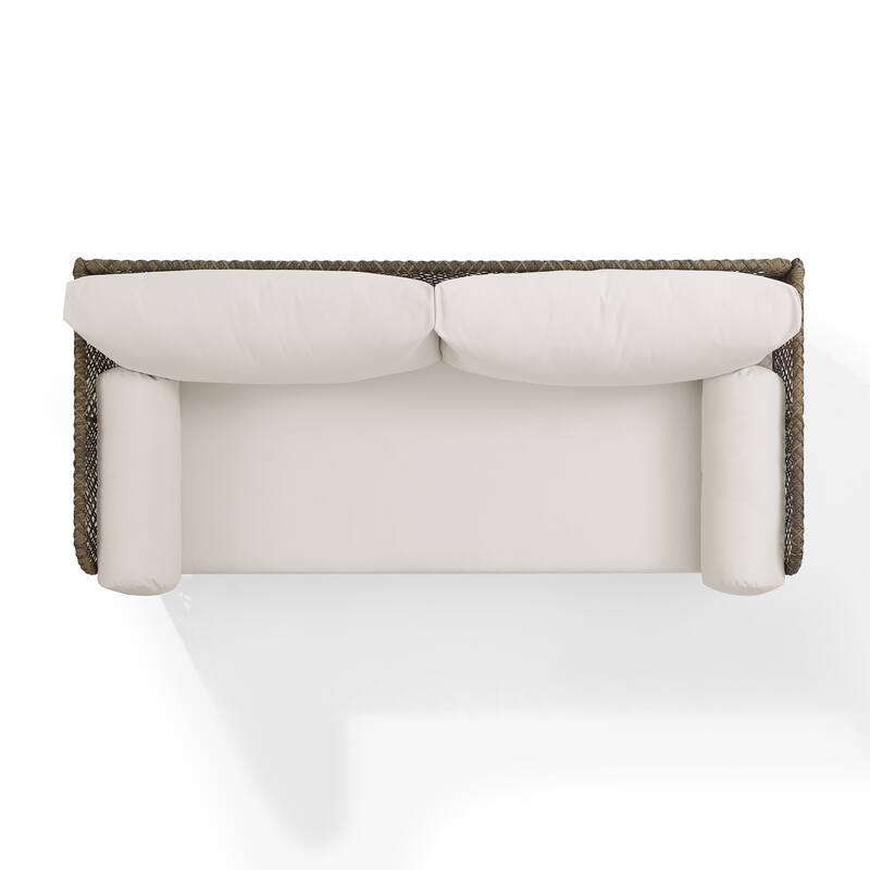Crosley Granite Bay Outdoor Wicker Sofa - 75.75"L x 32.75"W x 33.75"H