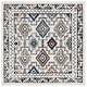 preview thumbnail 14 of 13, SAFAVIEH Tulum Gesa Boho Rug 6'7" Square - Ivory Grey/Blue Rust - Square