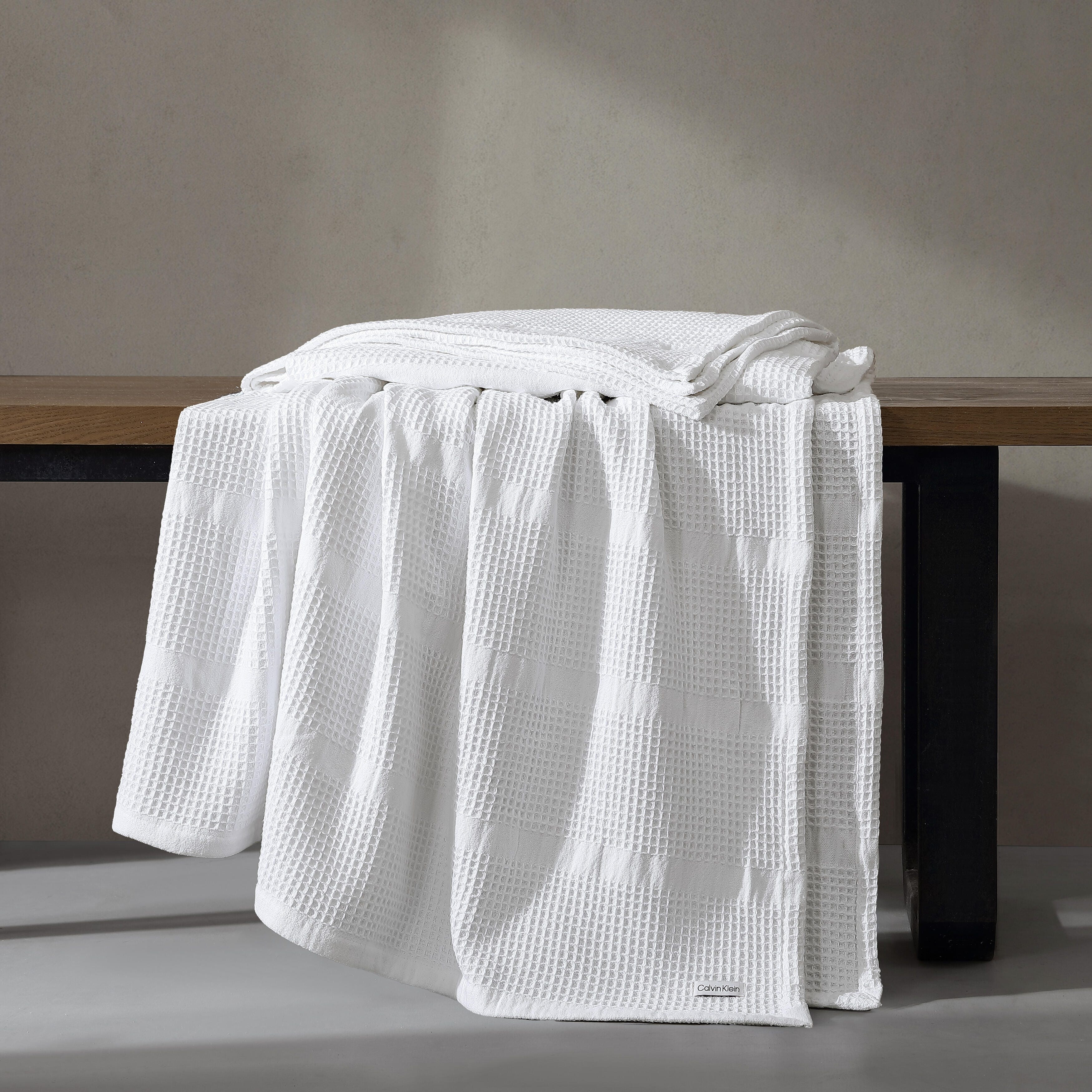 Calvin klein cotton blanket clearance