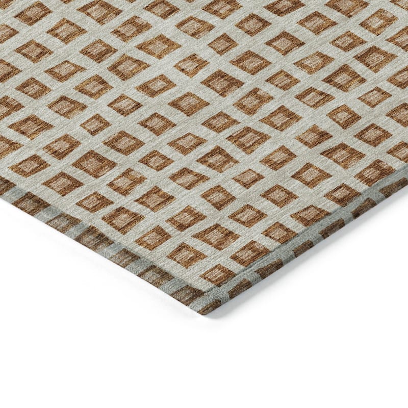 HomeRoots Geometric Transitional Rectangle Outdoor Rug