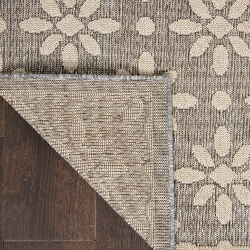 Nourison Palamos Modern Floral Hi Low Geometric Indoor Outdoor Area Rug