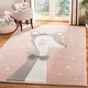 preview thumbnail 3 of 13, SAFAVIEH Carousel Kids Blandina Doe Rug 3'3" x 5'3" - Pink/Ivory