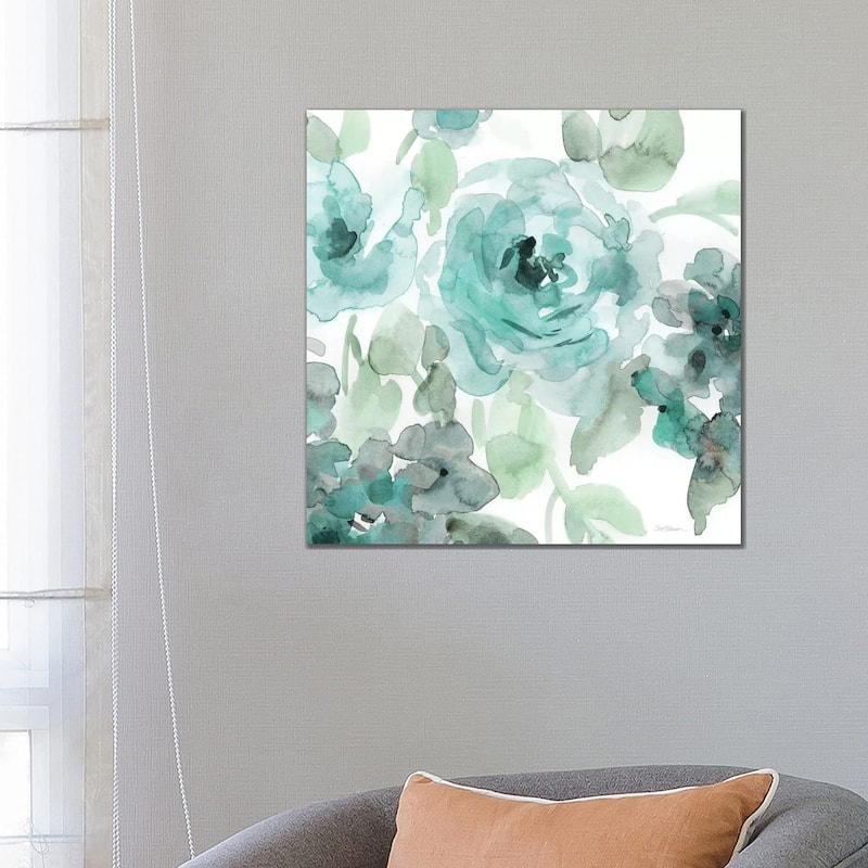iCanvas "Belle's Teal II" by Carol Robinson Canvas Print - 26x26x1.5