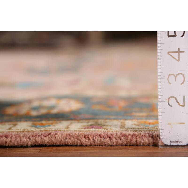 Heriz Serapi Indian Area Rug Handmade Floral Wool Carpet - 8'10" x 11'10"