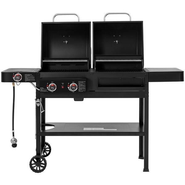 Royal Gourmet ZH3005 2-Burner Gas and Charcoal Combo Grill with
