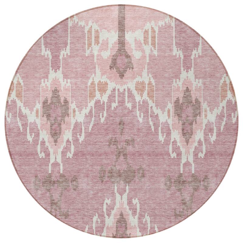 HomeRoots Ikat Transitional Rectangle Outdoor Rug