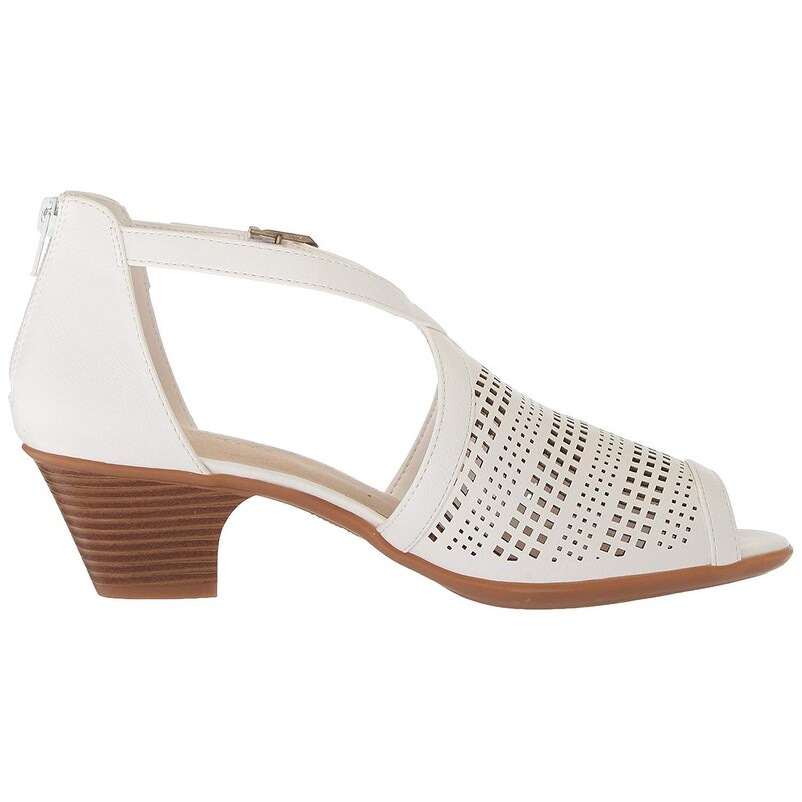Easy Street Womens Anita Heeled Sandal White 12 M US