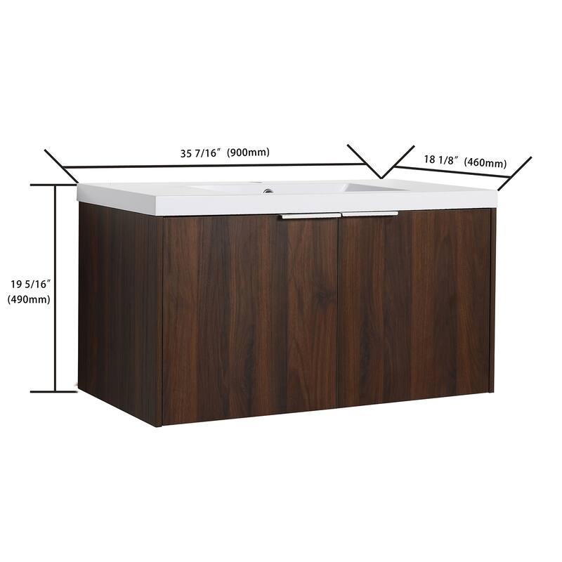 Topcraft Wall Mount Bathroom Cabinet with Sink