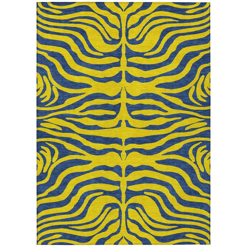 HomeRoots Animal Print Transitional Rectangle Outdoor Rug