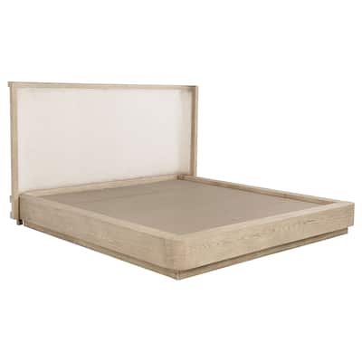 Kailani Wingback Bed Beige Oak