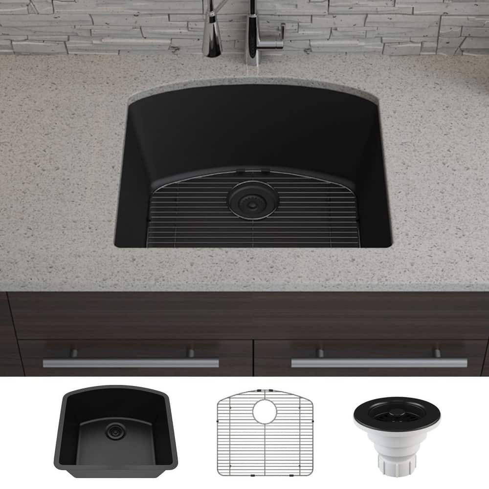 Lexicon Platinum 2321D Quartz Composite Single Bowl Kitchen Sink