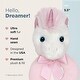 preview thumbnail 2 of 4, Bearington Baby Dreamer 5.5" Unicorn Plush Ring Rattle