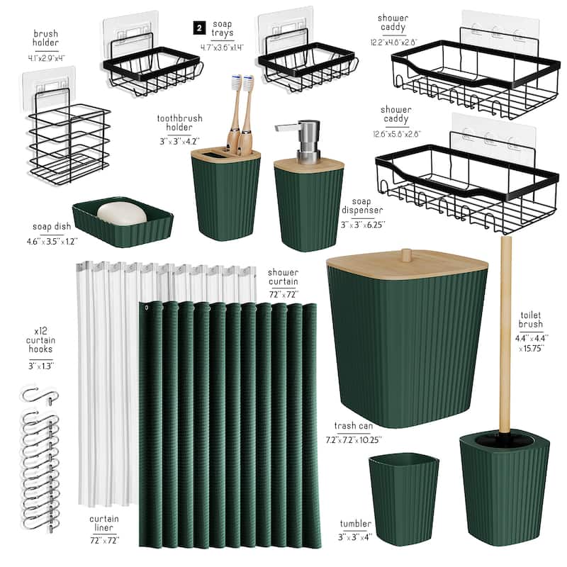 Emperyan Shower Caddy and Bathroom Accessories Set