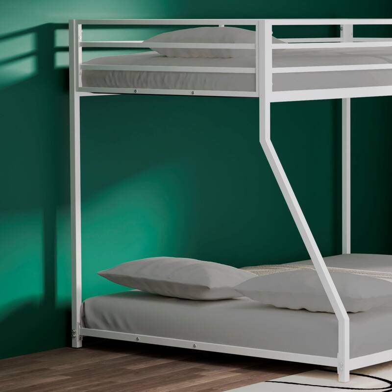 Jones Modern Twin Over Full Metal Bunk Bed by Christopher Knight Home