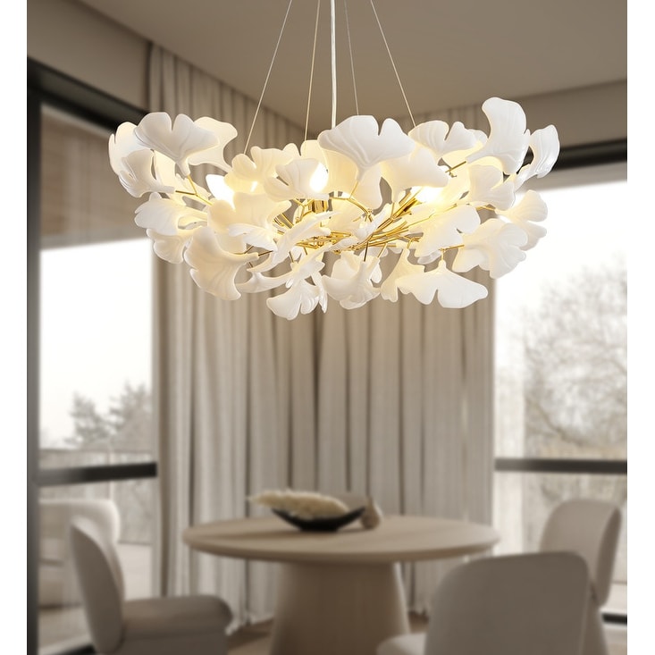 KAYLA Luxury Ginkgo Branch Chandelier for Living Room, Dining Room, Foyer, Kitchen Island
