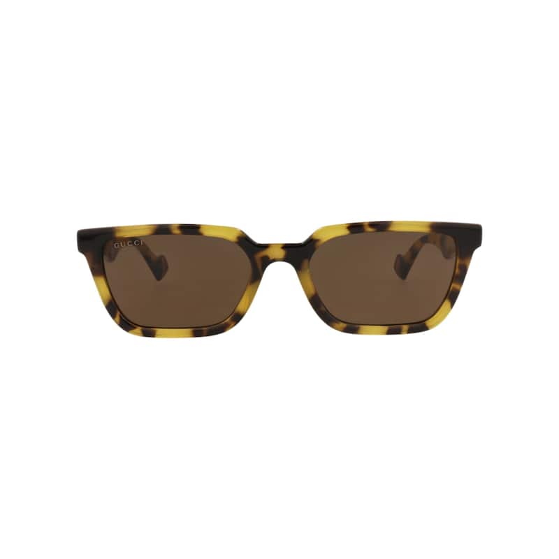 Gucci Square-Frame Injection Sunglasses - Yellow Yellow Brown - Multi - Brown Lens