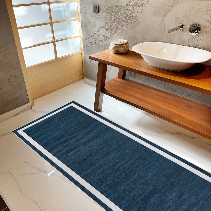 Machine Washable-Eco-Friendly Area Rug With Non-Slip Backing Everest Design