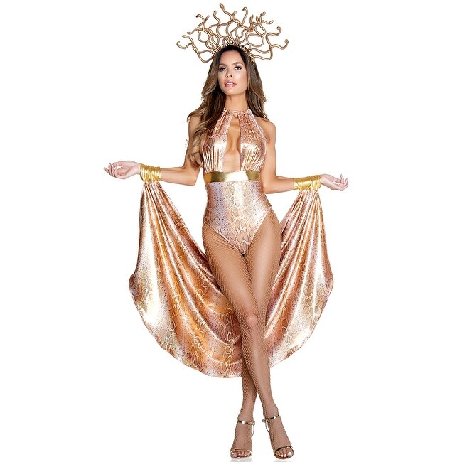 Shop Slither Goddess Costume Gold Free Shipping On Orders Over