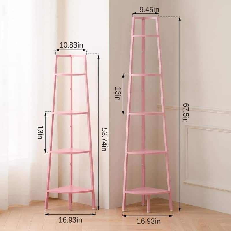 4-Tier Corner Bookshelf