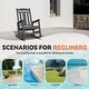 preview thumbnail 62 of 174, Outdoor Patio HDPE Rocking Chiar, Extra Wide Seat & Backrest