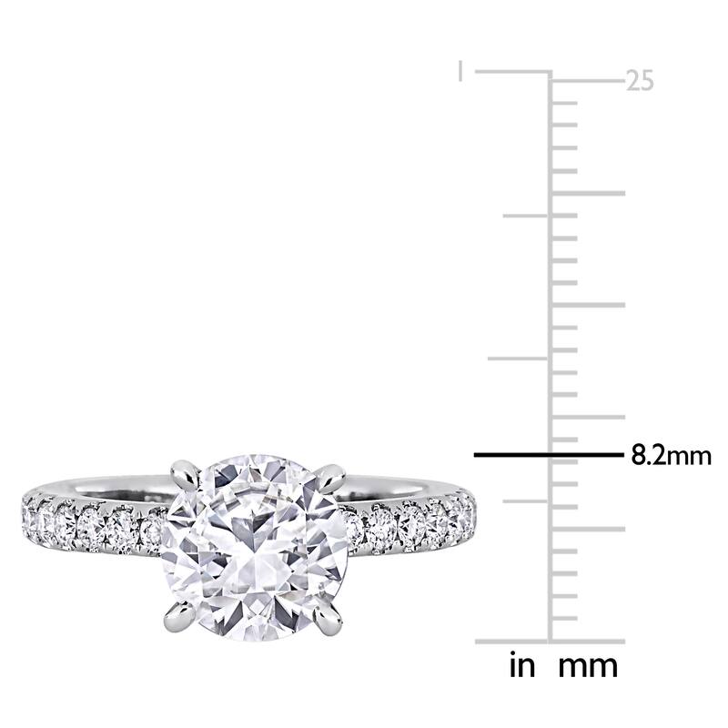 Miadora 1 1/5ct to 2 5/8ct TDW Certified Diamond Solitaire Engagement Ring in 14k White Gold