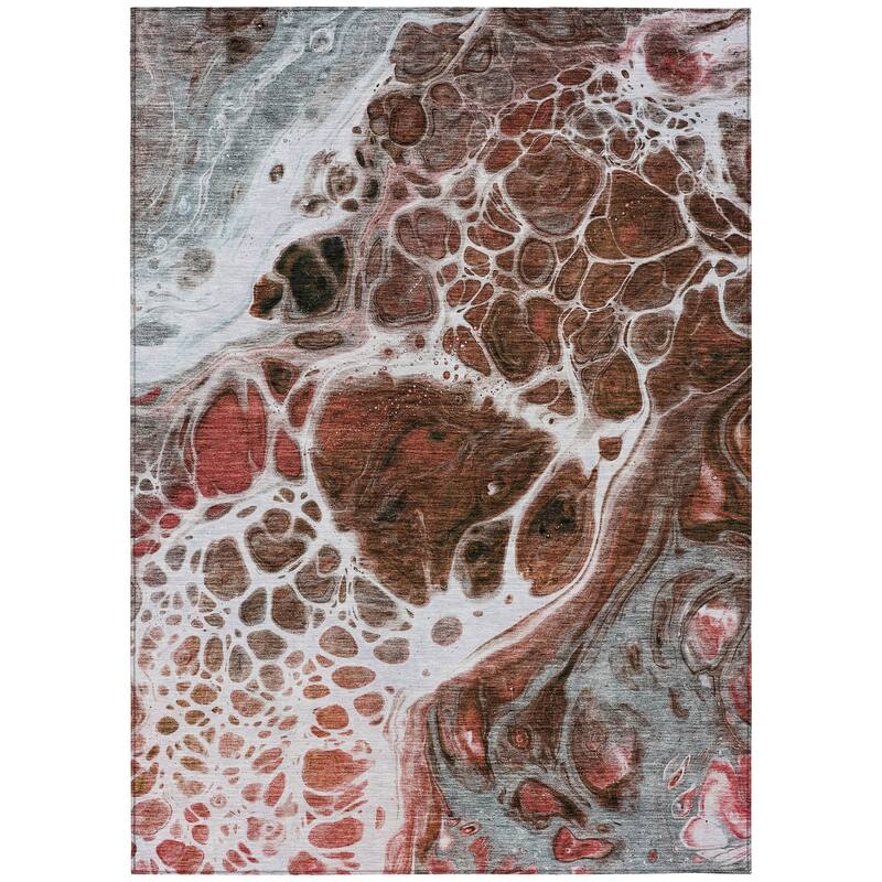 Machine Washable Indoor/ Outdoor Chantille Contemporary Rug