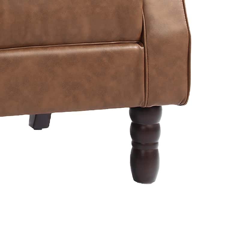 Tufted Wingback Upholstered Accent Chairs Set of 2