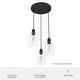 preview thumbnail 5 of 15, Hunter Lochemeade 3 Light Cluster Ceiling Pendant - Kitchen Island, Dining Table - Modern Farmhouse, Industrial, Contemporary