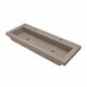 preview thumbnail 10 of 33, Trough 48-inch NativeStone Drop-in Double Bathroom Sink - 48" x 19" x 5"