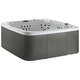 preview thumbnail 13 of 12, Lifesmart LS700DX 7-Person 90-Jet 230v Spa with Waterfall Arctic White shell with Coastal Gray cabinet