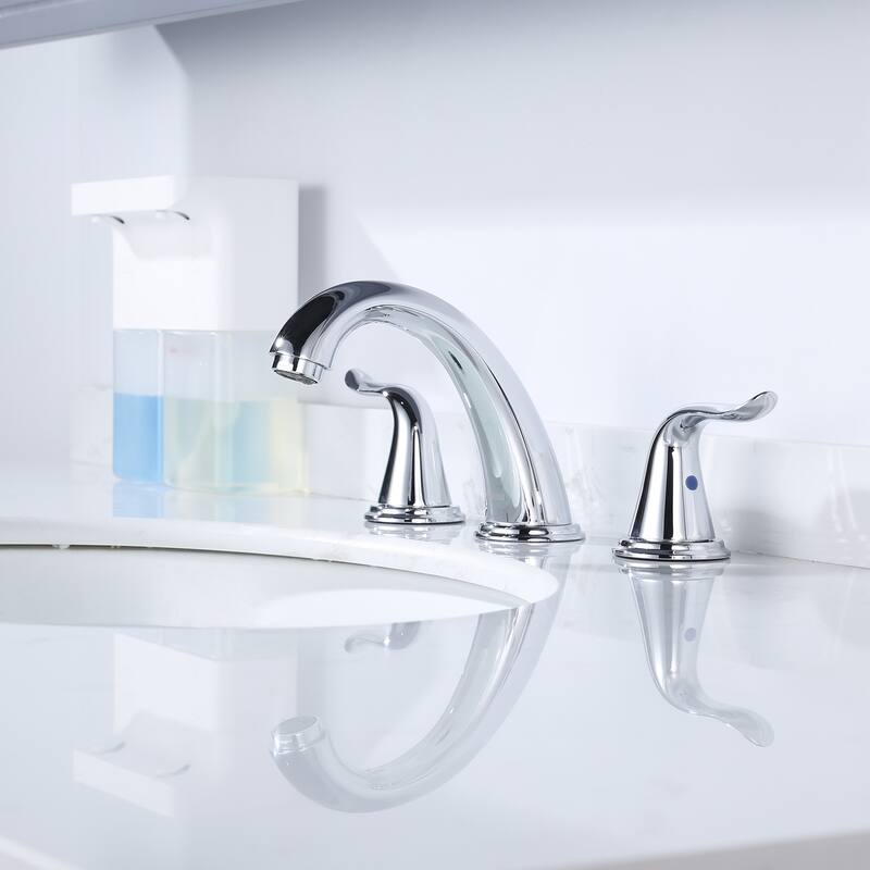 WOWOW Elegant Dual-Handle Bathroom Sink Faucet