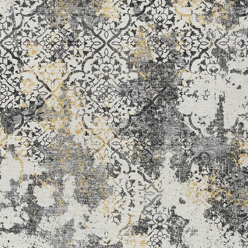 HomeRoots Floral Transitional Rectangle Outdoor Rug