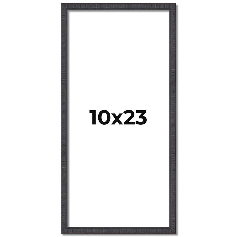 10x23 Frame Brown Solid Wood Picture Frame - Complete Modern Photo