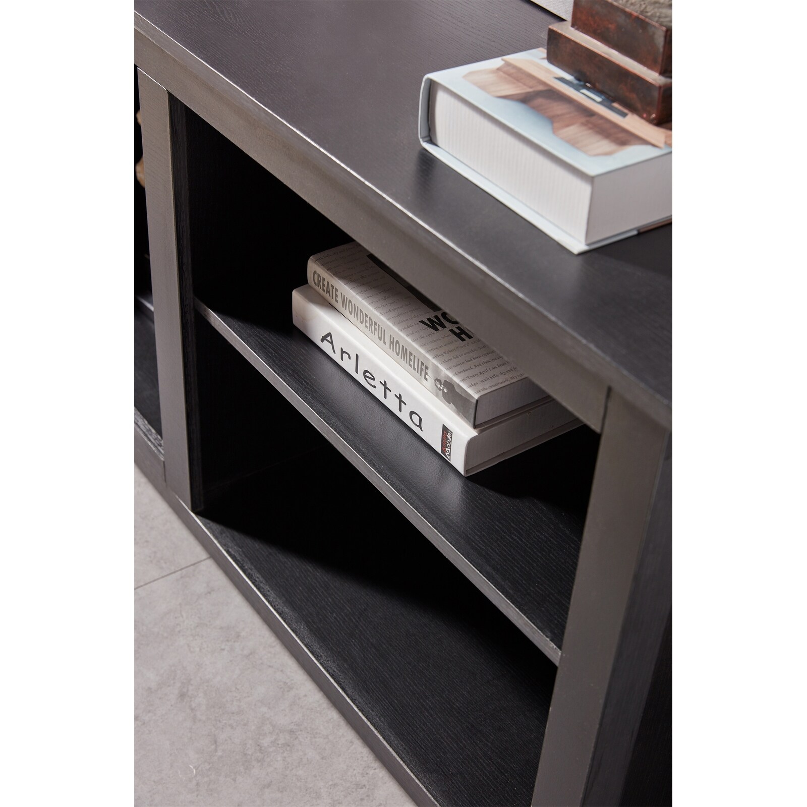 Open box tv store stand