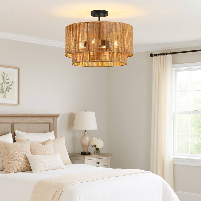 Dorn Tiered Drum Semi-Flush Mount